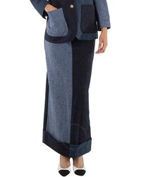 Thom Browne - Ladies Fun-Mix Donegal Tweed Sack Trouser Skirt - Lyst