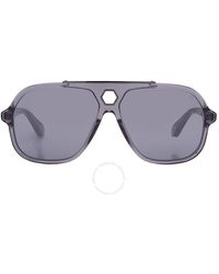 Philipp Plein - Grey Pilot Sunglasses Spp004v 9mbx 61 - Lyst