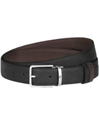 Montblanc - Sartorial Leather Everyday 30Mm Reversible Belt - Lyst