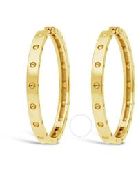 Roberto Coin - 18k Yellow Gold Symphony Pois Moi 30mm Hoop Earrings - Lyst