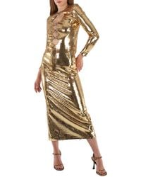 Burberry - Corrine Sequin Cut-Out Maxi Dress - Lyst