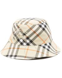 Burberry - Ekd Motif Vintage-Check Bucket Hat - Lyst