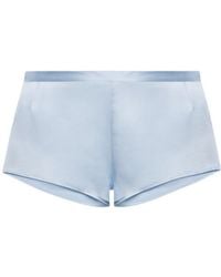 La Perla - Azure Silk Sleep Shorts - Lyst
