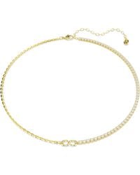 Swarovski - Matrix 18K Plated Necklace - Lyst
