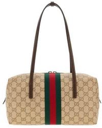 Gucci - Gg Canvas Medium Melrose Shoulder Bag Vinsanbrdkbrvrv Borse A Mano - Lyst
