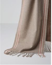 Brunello Cucinelli - Carrot Striped Silk Scarf - Lyst
