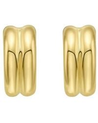 Tresorra - 14K Double Row C-Hoop Earrings - Lyst