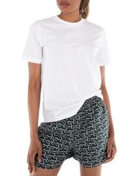 Burberry - Margot Crest Embroidered T-Shirt - Lyst