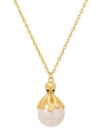 Kylie Harper - 14K Over Octopus Pearl Pendant Necklace - Lyst