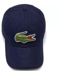Lacoste - Crocodile Embroidered Adjustable Cotton Cap - Lyst