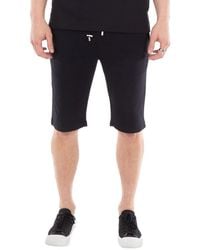 Balmain - Cotton Shorts With Flocked Paris Logo - Lyst