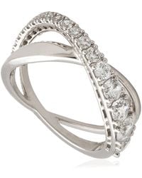 Swarovski - Ladies Twist Ring, Size 55 - Lyst