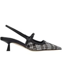 Jimmy Choo - Didi 45 Beaded Tartan Slingback Pumps, Brand Size 35 Us - Lyst