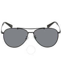 COACH - Grey Pilot Sunglasses Hc7136 939381 - Lyst