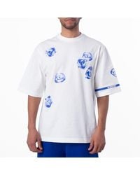 Burberry - Rose Print Cotton Jersey T-Shirt - Lyst