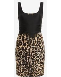 Roberto Cavalli - Stretch Nylon Mini Dress, Brand Size 40 Us - Lyst