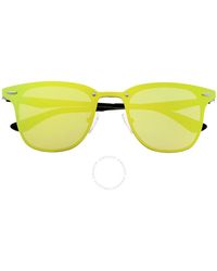Sixty One - Infinity Yellow-green Wf Sunglasses - Lyst