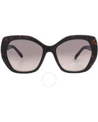 Guess Factory - Brown Gradient Butterfly Sunglasses Gf0390 52f 55 - Lyst