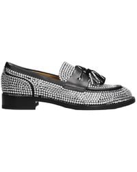 Rene Caovilla - Rhinestone-Embellished Morgana Loafers, Brand Size 35 Us - Lyst