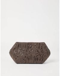 Brunello Cucinelli - Cotton Linen Clutch - Lyst