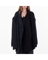Balenciaga - Distressed Double Sleeve Tailored Jacket - Lyst