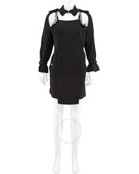 Burberry - Deconstructed Crepe Trench Coat Dress - Lyst