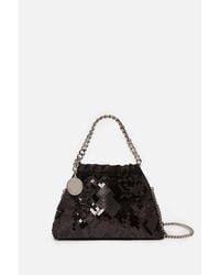 Stella McCartney - Falabella Mini Drawstring Bag Pixel Snake Sequins Embroidery - Lyst