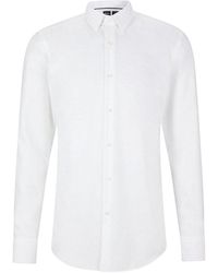 BOSS - Long Sleeve Cotton Shirt, Brand Size 44 (Us - Lyst
