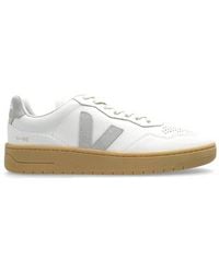 Veja - V-90 Leather Low-Top Sneakers - Lyst