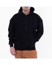 Saint Laurent - Half-Zip Hoodie - Lyst