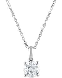 Brilliant Diamond - 14Kt 0.60 Carat Lab Grown Diamond Pendant Necklace For - Lyst