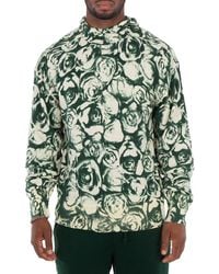 Burberry - Floral Print Long Sleeve Hoodie - Lyst