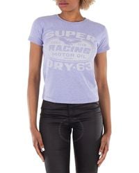 Superdry - Archive Kiss Fitted Tee, Brand Size 8 - Lyst