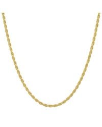 Kylie Harper - 14K 2Mm Diamond-Cut Rope Chain Necklace - Lyst