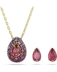 Swarovski - Sublima Set (2) Pear Cut, 18K Finish Set - Lyst