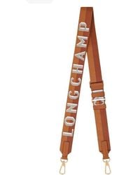 Longchamp - Shadow Logo Canvas Shoulder Strap - Lyst