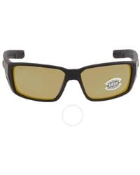 Costa Del Mar - Fantail Pro Sunrise Silver Mirror Polarized Glass Rectangular Sunglasses 6s9079 907905 60 - Lyst