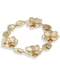Marco Bicego - Petali Collection 18K And Diamond Flower Bracelet - Lyst