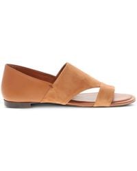 Tod's - Leather Suede Sandals - Lyst