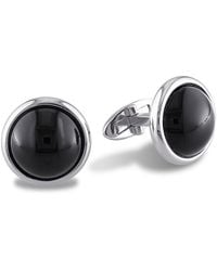 Amour - 17 Ct Tgw Onyx Bezel Set Cufflinks - Lyst