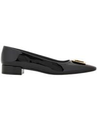 Ferragamo - New Vara Plate Patent Leather Pumps - Lyst