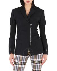 Burberry - Technical Twill Reconstructed Blazer - Lyst