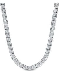 Created Forever - 2 3/5 Ct Tw Lab-Grown Diamond Tennis Necklace - Lyst