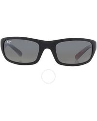 Maui Jim - Stingray Neutral Grey Wrap Sunglasses 103-02hw 55 - Lyst