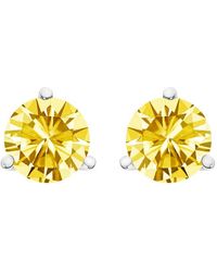 Haus of Brilliance - 14K 3-Prong Martini Set 1.0 Cttw Lab Grown Diamond Solitaire Stud Earrings - Lyst