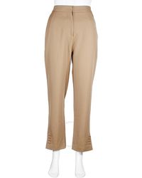 Burberry - Straight Fit Wool Blend Tailored Trousers - Lyst