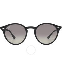 Ray-Ban - Grey Gradient Round Sunglasses Rb2180 601/11 49 - Lyst