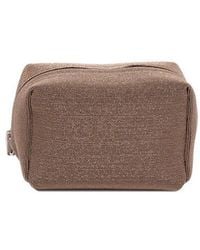Brunello Cucinelli - Testa Di Moro Textured Leather Pouch - Lyst