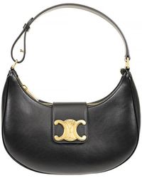 Celine Triomphe Canvas Bonnie Zaino in Black | Lyst