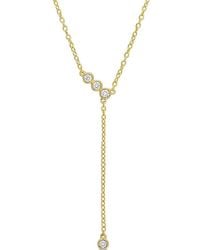Created Forever - 1/8 Ct Tgw Lab Created Diamond Lariat Necklace - Lyst